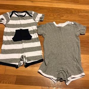 Burt’s bees baby rompers